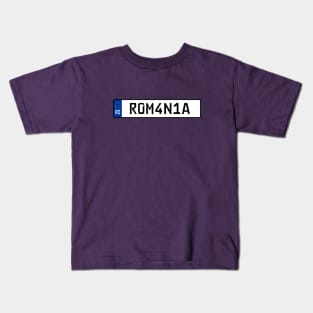 Romania car license plate Kids T-Shirt